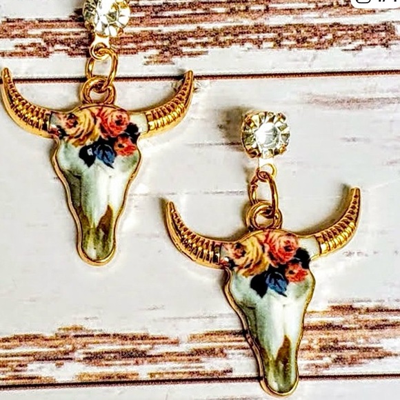 Rose of Texas Southwest Earrings - Picture 2 of 5